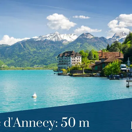 Homey Montaigne - New - A 1 Min à Pied Du D'annecy - 2 Balcons Privés - Avec 2 Chambres - Stationnement Gratuit Toute L'année Sauf En été - Juin à Août Appartement Annecy